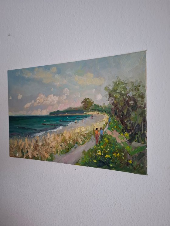 Pleinair painting Baltic Coast
