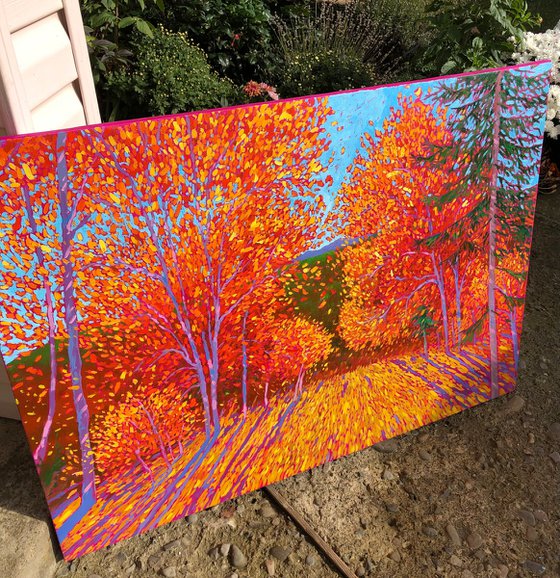 Fall in mountains