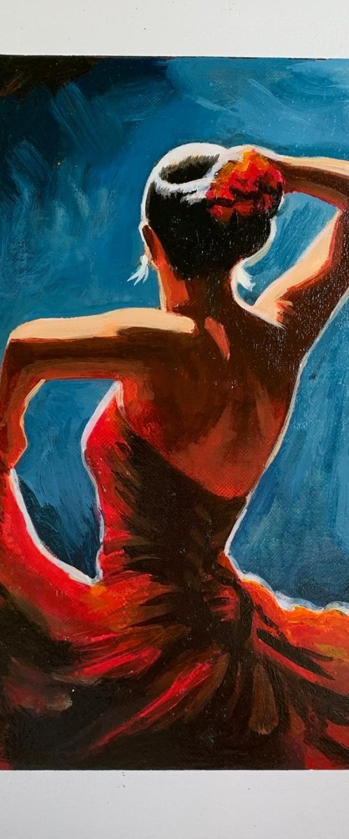 flamenco splash by Anzhelika Klimina