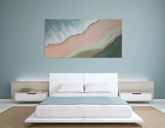 Serene shoreline 2 1 90x180