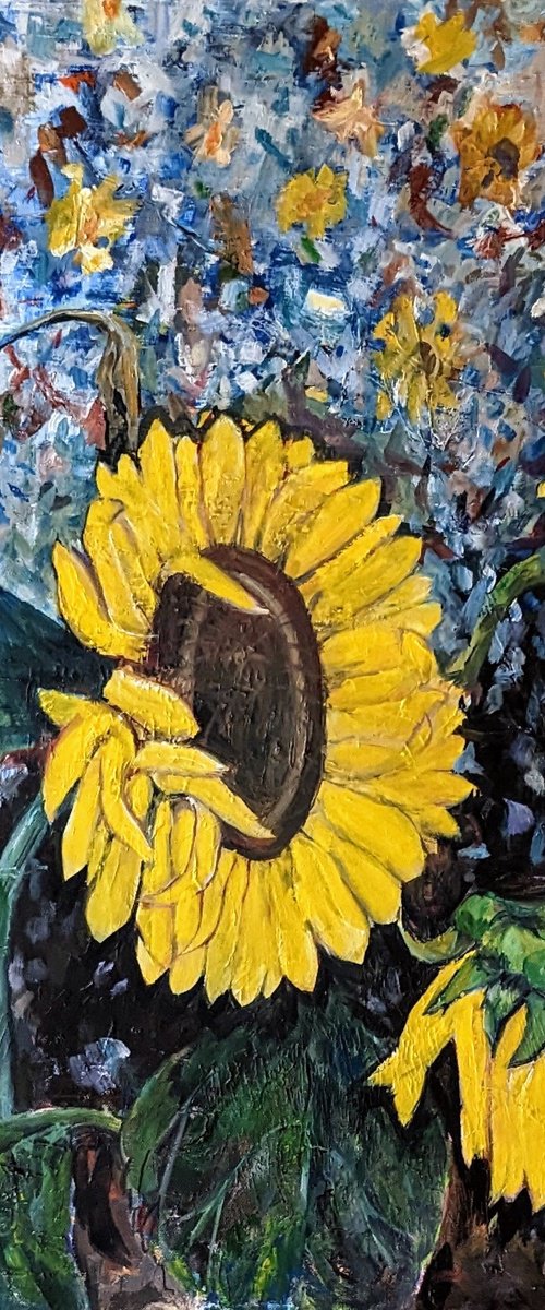 Sunflowers - Tournesols by Chris Walker