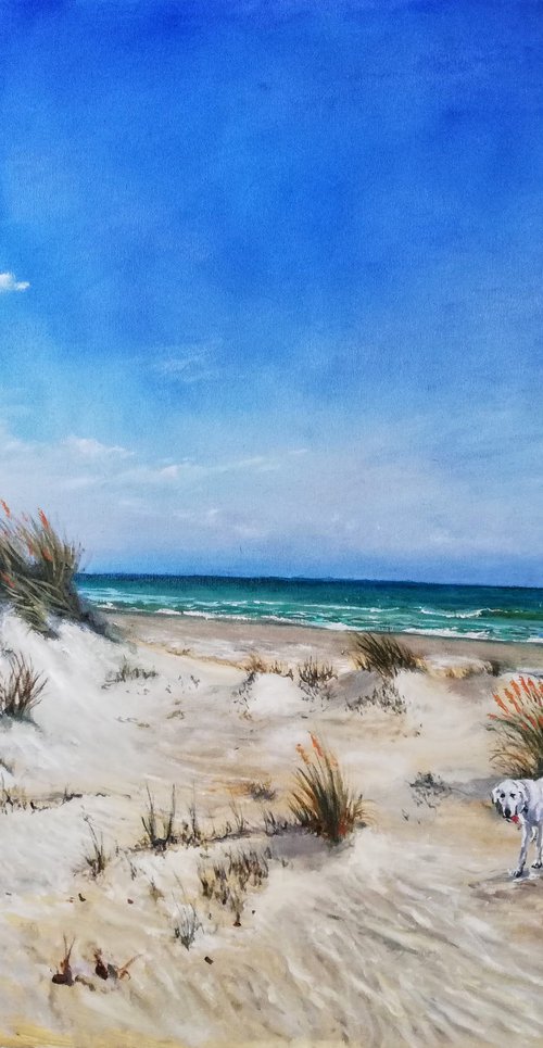 With Niko on the Beach by Arion Majid Kediry