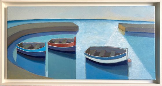 Three Boats in Harbour