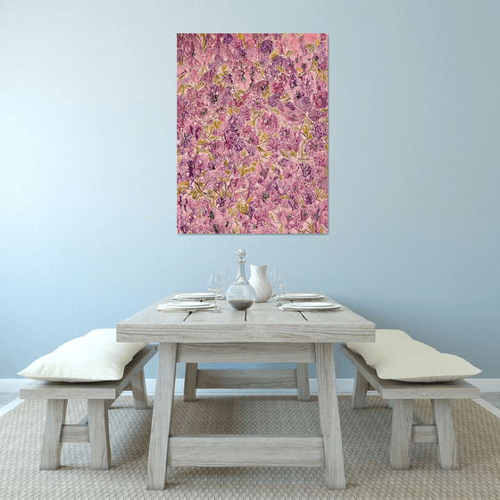 'Water Pink Flowers'