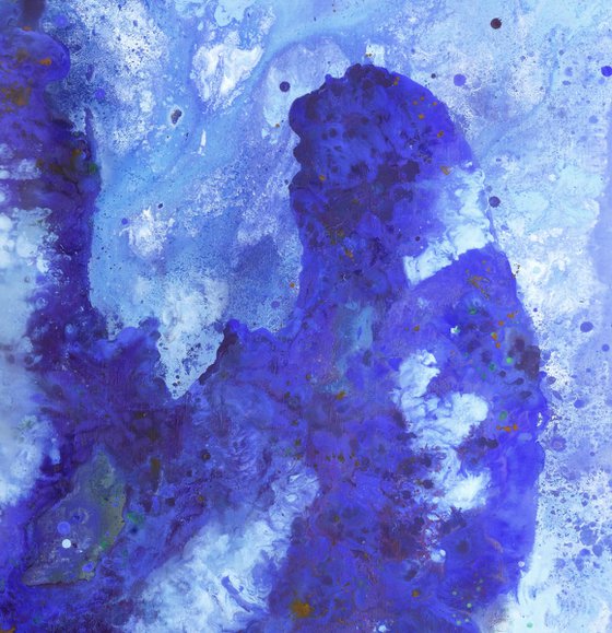 Mountains blue abstraction