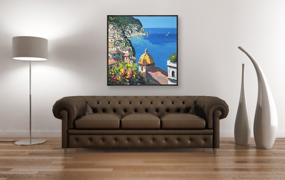 Positano Oil Painting on Canvas