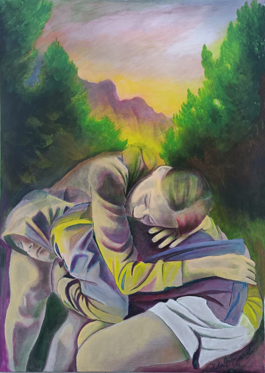 The Poetry Of The Pink Mountain By Paola Imposimato, 20 X 28, Artwork For Sale On Artfinder