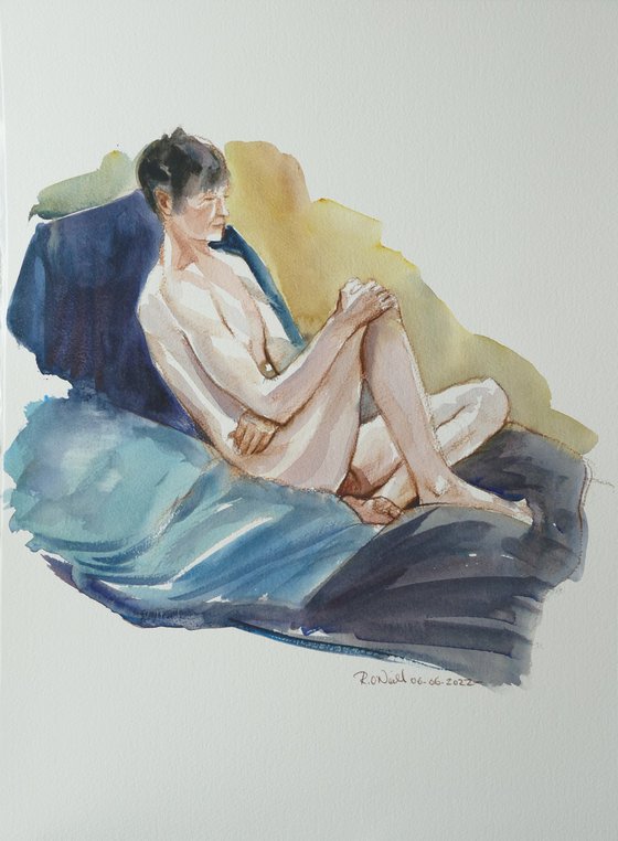 Reclining male nude