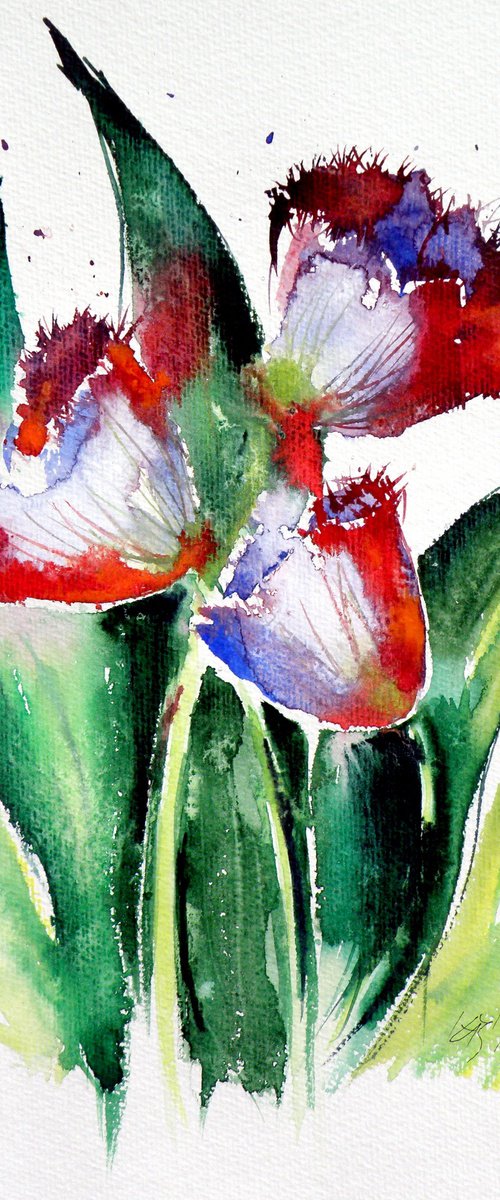 Three tulips by Kovács Anna Brigitta