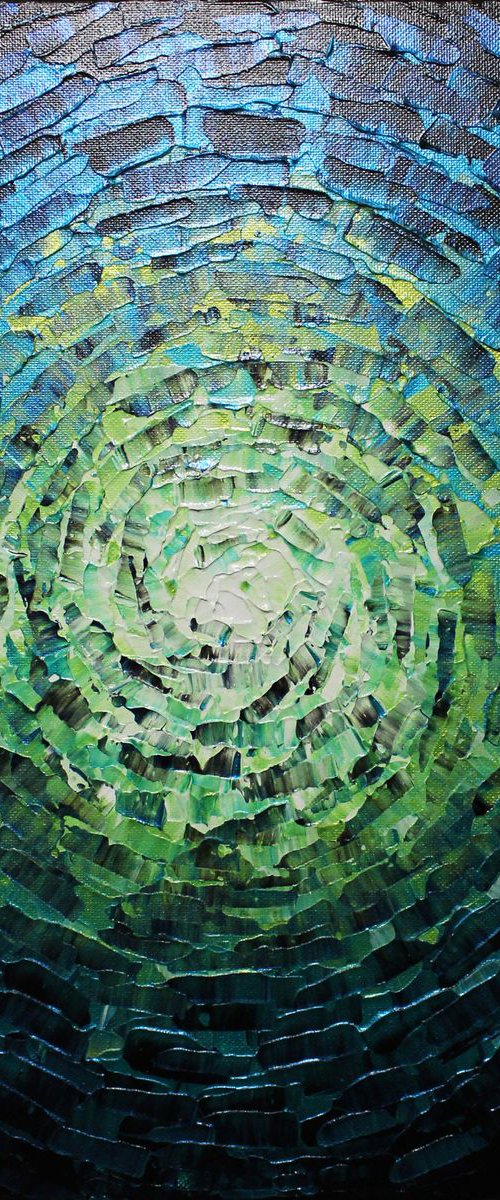 Shine of iridescent green blue glow by Jonathan Pradillon