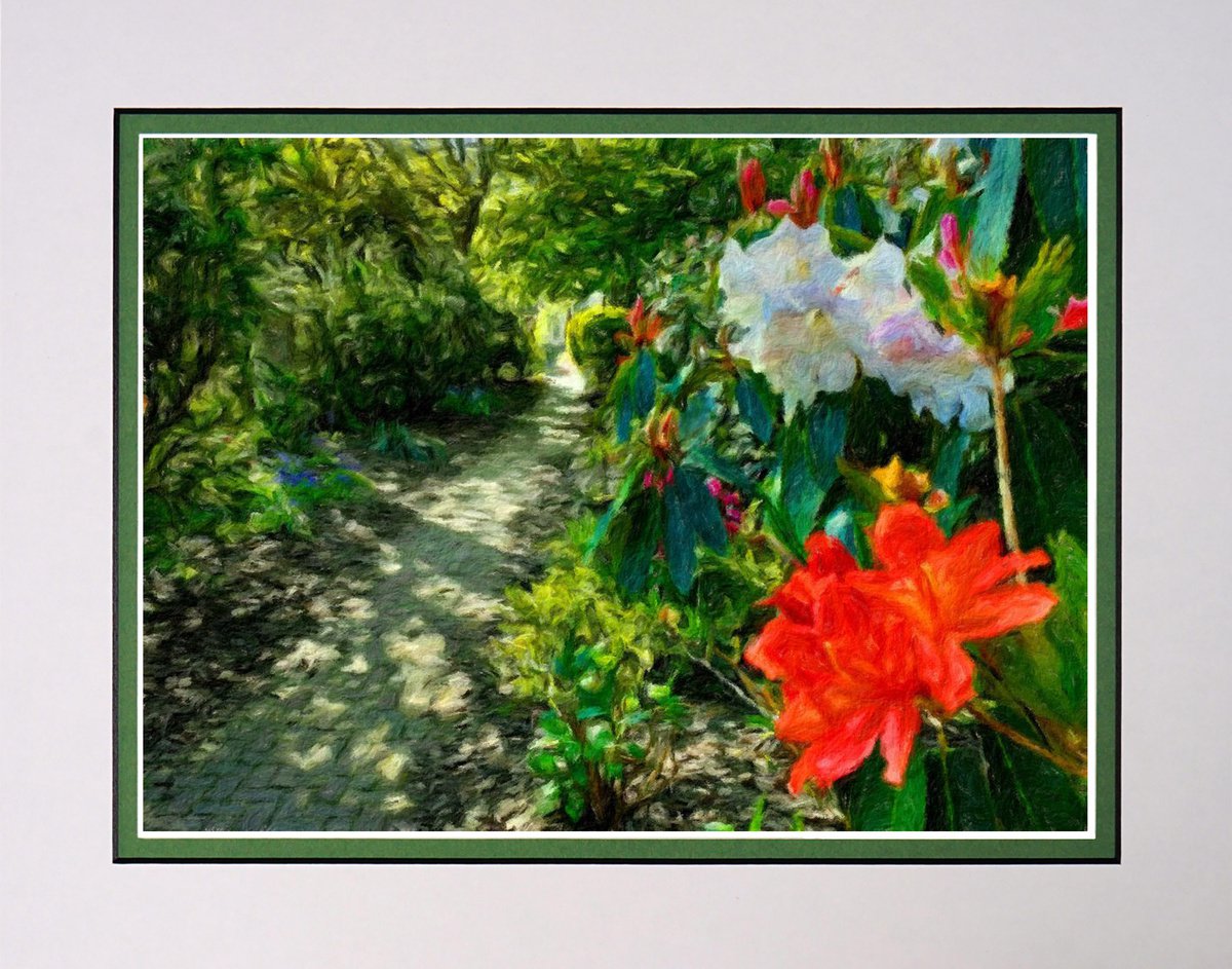 Garden Path 3 Impressionist by Robin Clarke