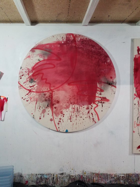 Rough Red 3 (Circle)