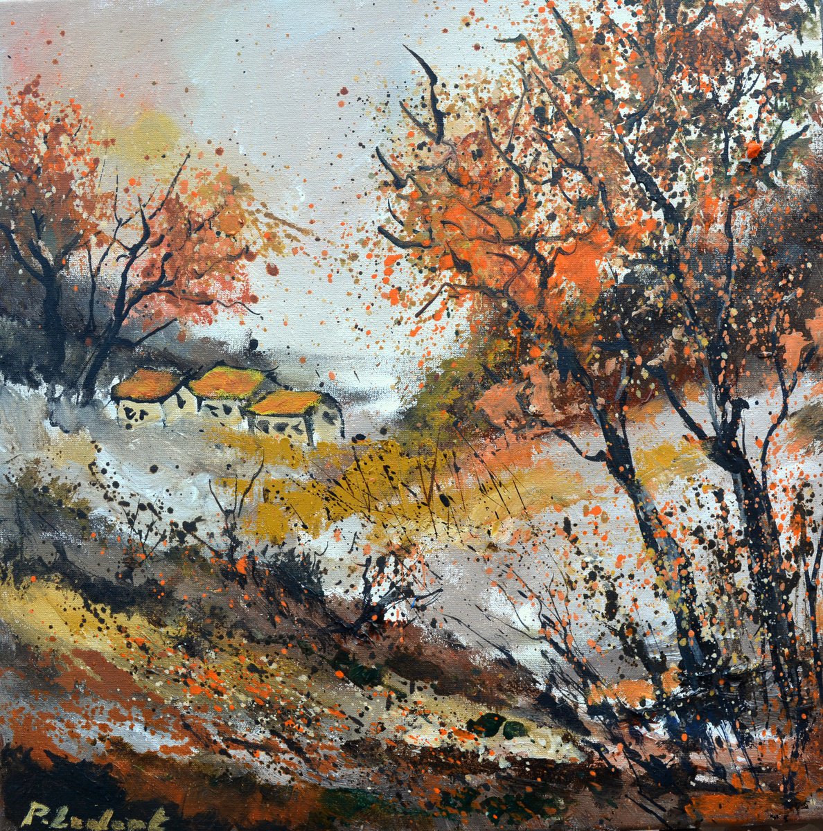 Autumn 4425 By Pol Henry Ledent, 16 X 16, Artwork For Sale On Artfinder