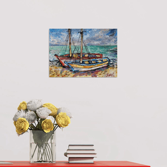 Boats Before the Storm