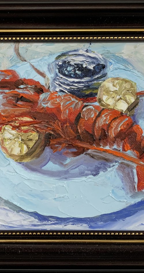 Lobster and black caviar. by Vita Schagen