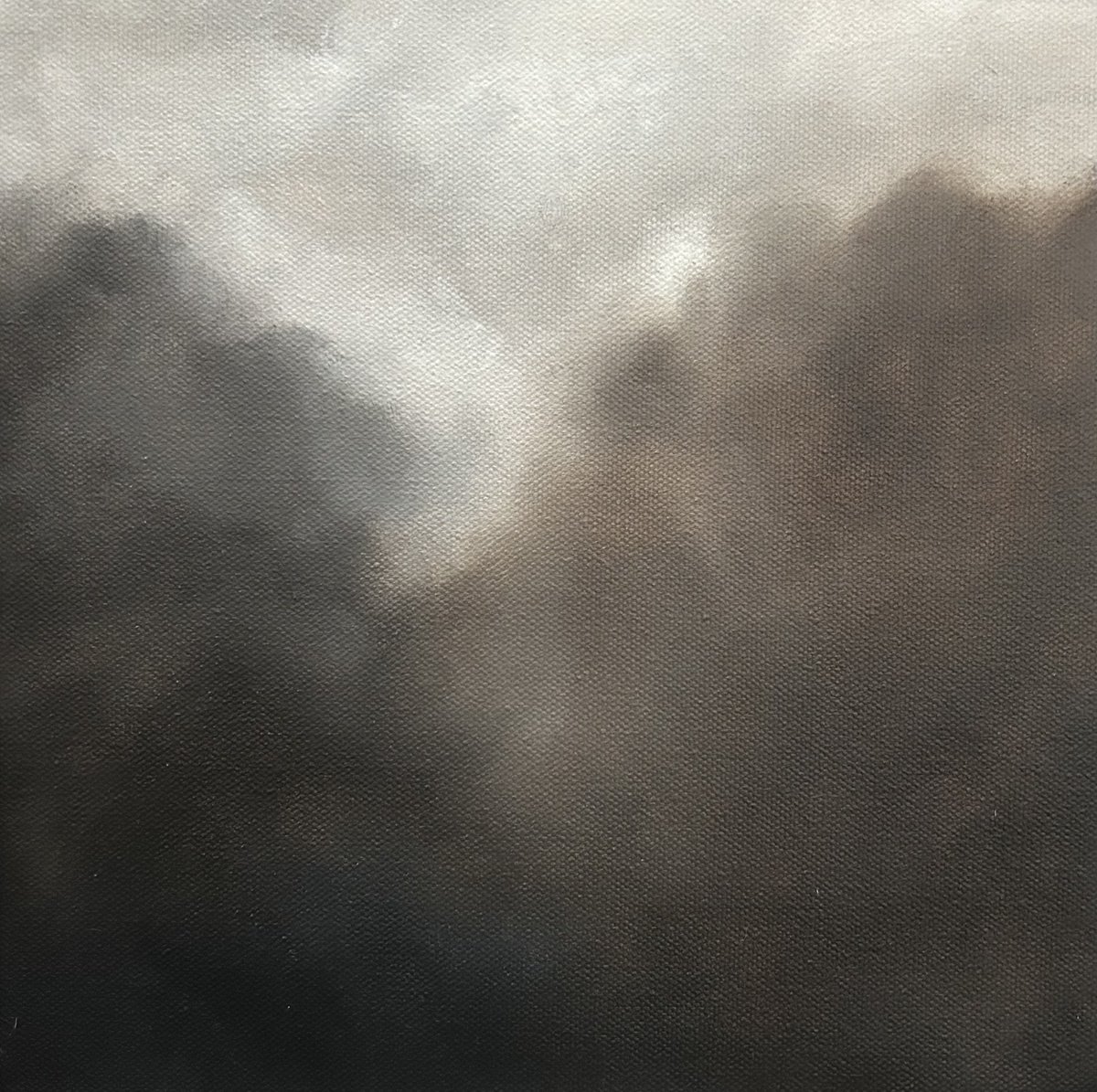 Impressionistic Landscape Oil Painting By Meredith B. Studios, 10 X 10", Cloud Dreams, Original Artwork