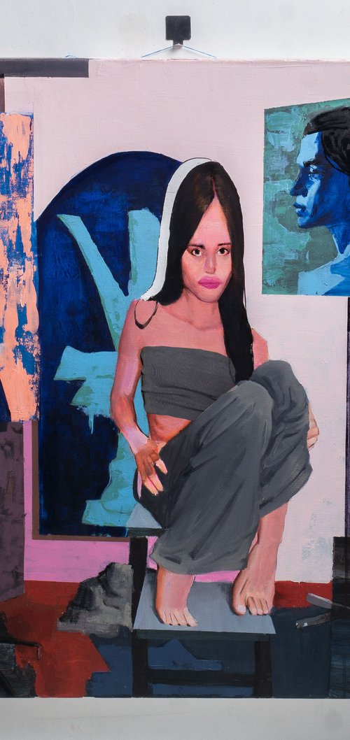 Painted girl by Bohdan Katolyk