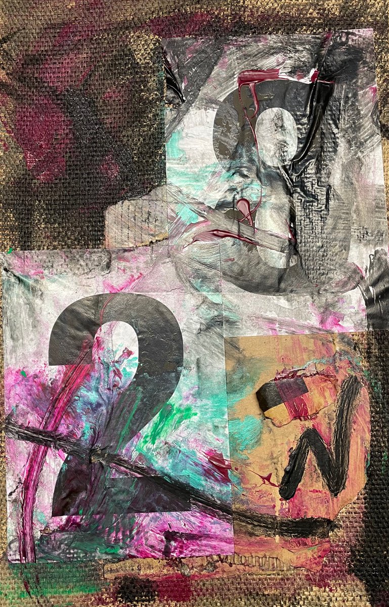 Abstract Painting By Mattia Paoli, 16 X 24", 28-2, Original Artwork