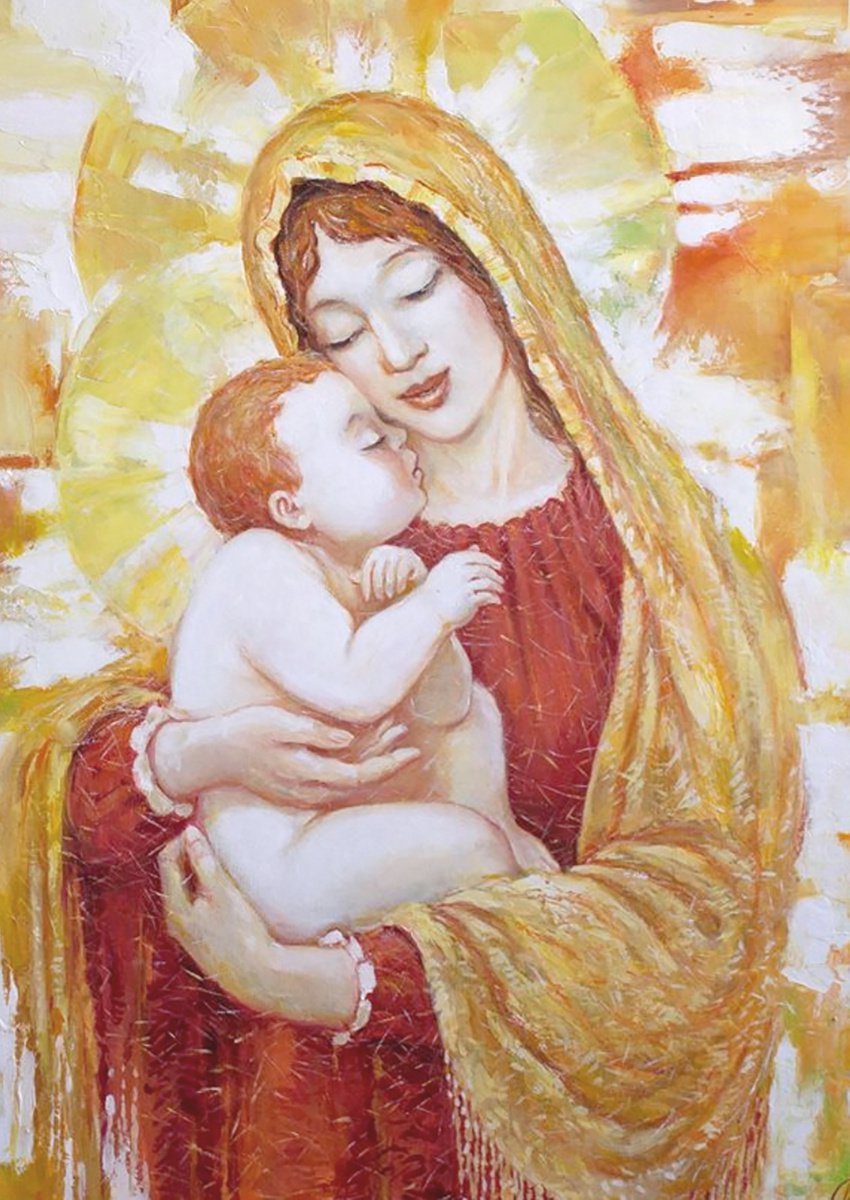 Impressionistic Portrait Oil Painting By Titinin Yurii, 28 X 31", Lullaby, Original Artwork