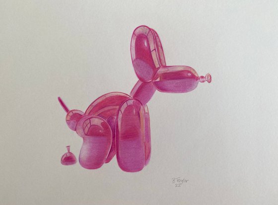 Pink balloon dog