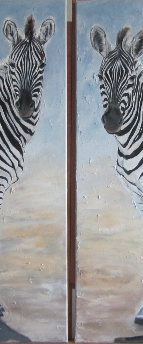 White-to-Black Zebras by Ira Whittaker