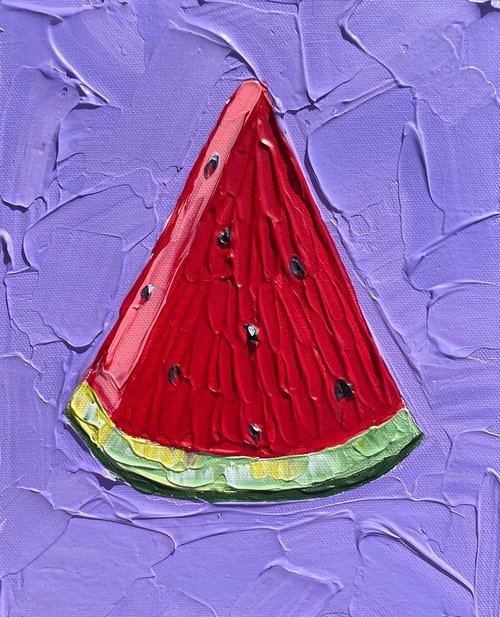 Watermelon slice (violet) by Guzaliya Xavier