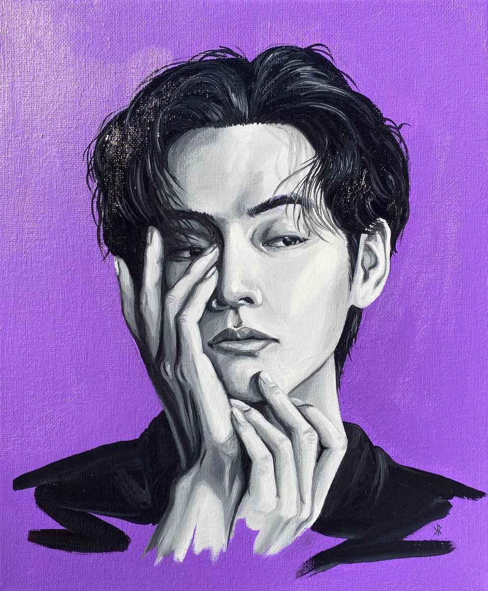 Urban And Pop Oil Painting , Tae-Hyung - V By Kate Revill, 10 X 12, Artwork For Sale On Artfinder