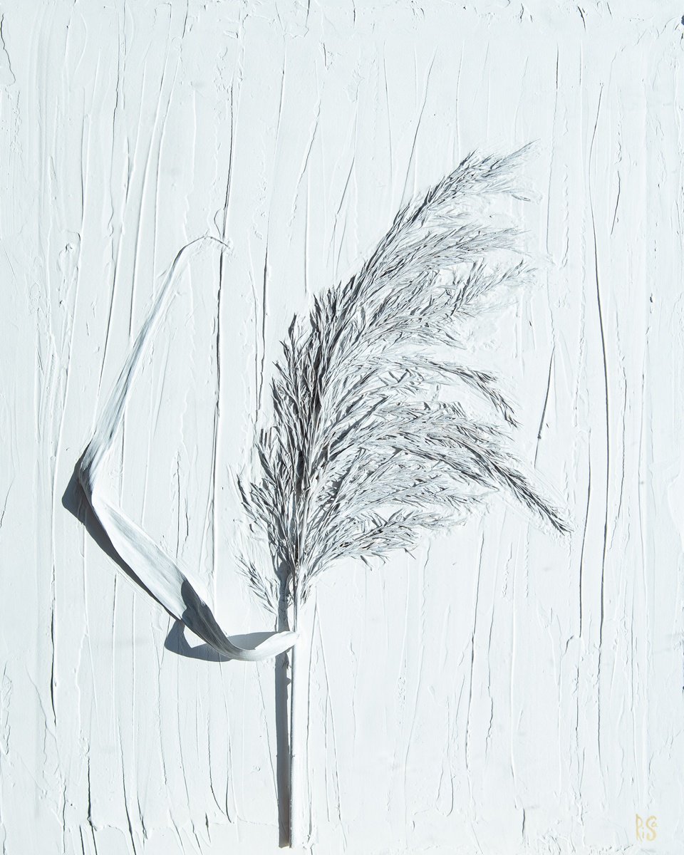 Reed wall sculpture by Rimma Savina