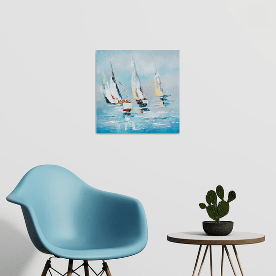 Sailing(framed 22,5"x22,5")