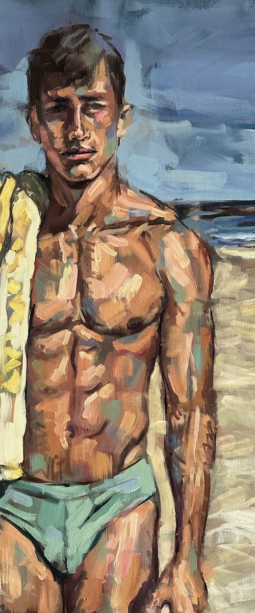 Male naked at the beach by Emmanouil Nanouris