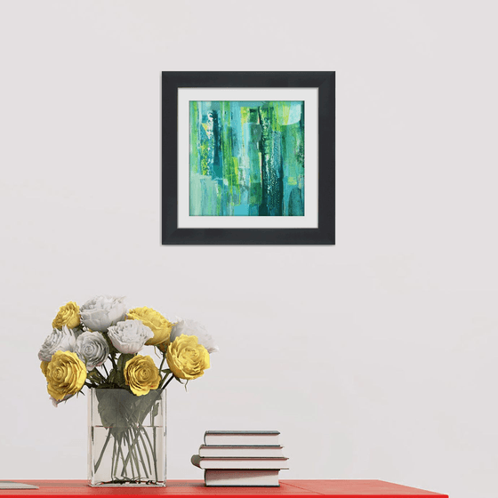 Abstraction #8 - Framed and ready to hang - original abstract painting