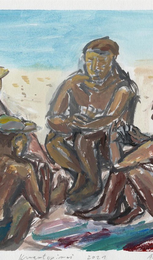 Cardplayers, 2021 by Alenka Koderman