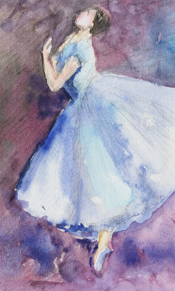 Set of Ballerina dancing