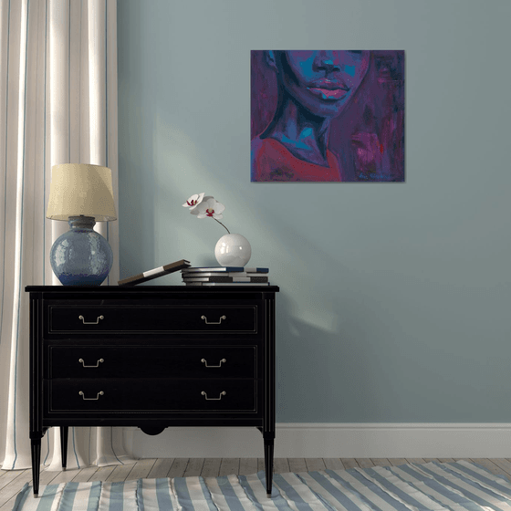 Afrocentric Dopamine Art — Purple