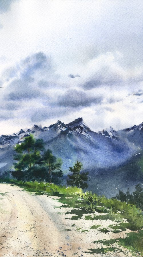 Road to the mountains. Arkhyz. by Eugenia Gorbacheva