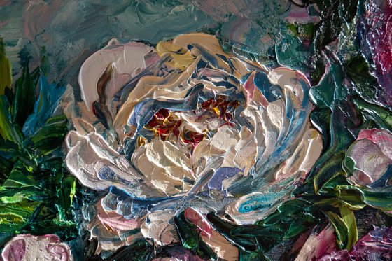 Portal of Peonies Painting