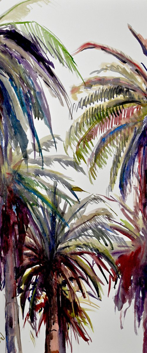 Palm Trees From Beverly Hills by Suren Nersisyan