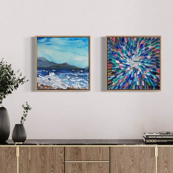 Coastal bloom - diptych