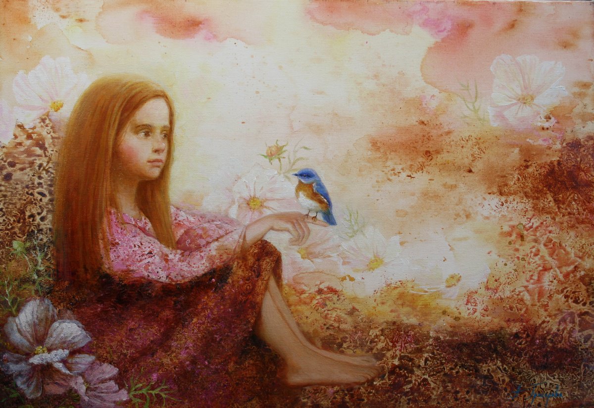 Impressionistic Portrait Oil Painting By Alexandr Dobrodiy, 21 X 15, ?????? 2 ???? ????????, Original Artwork