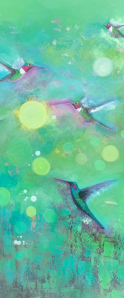 Magical Orbs and Hummingbirds by Laure Bury