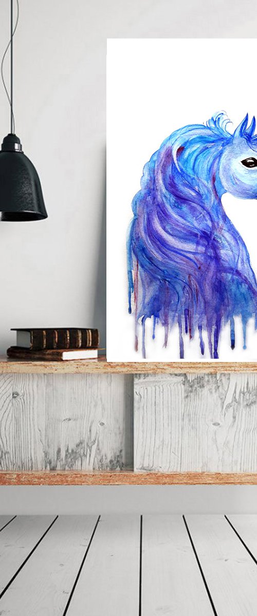 Unicorn art by Luba Ostroushko