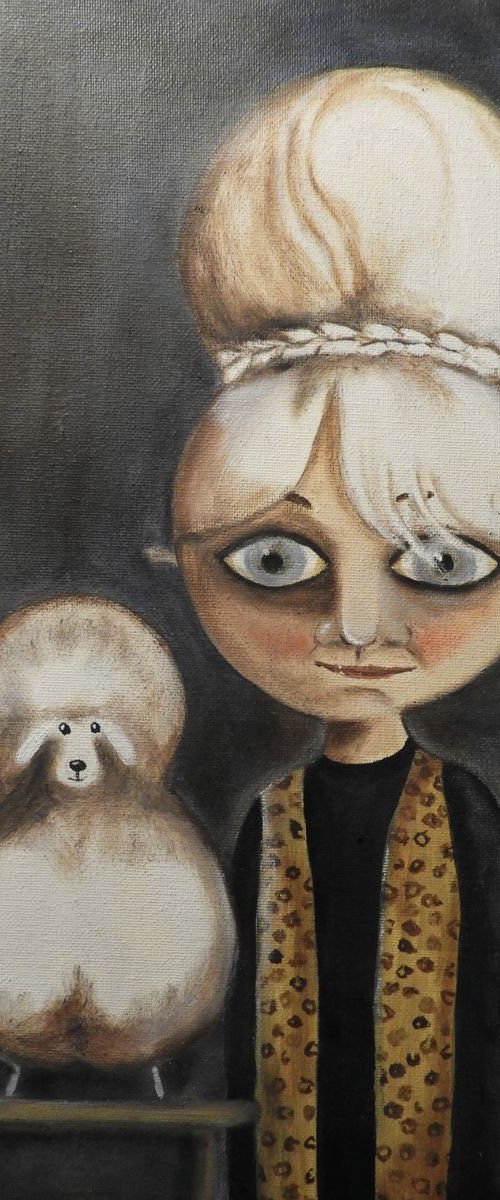 Mrs B and her dog by Silvia Beneforti