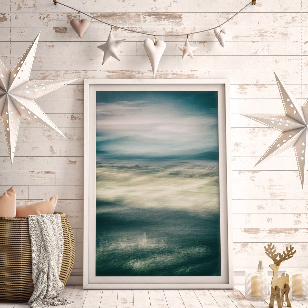 Impressionistic Landscape Photograph By Karim Carella, 31 X 45", Painted Dream #20, Original Artwork