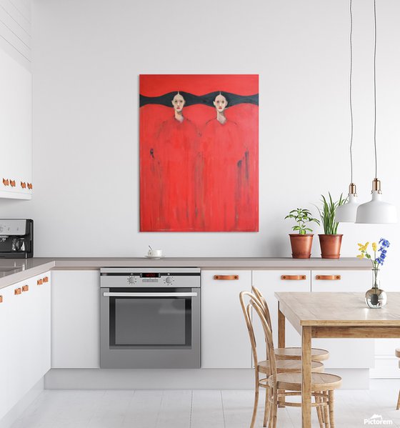 My Red — Twin Figures in Silence