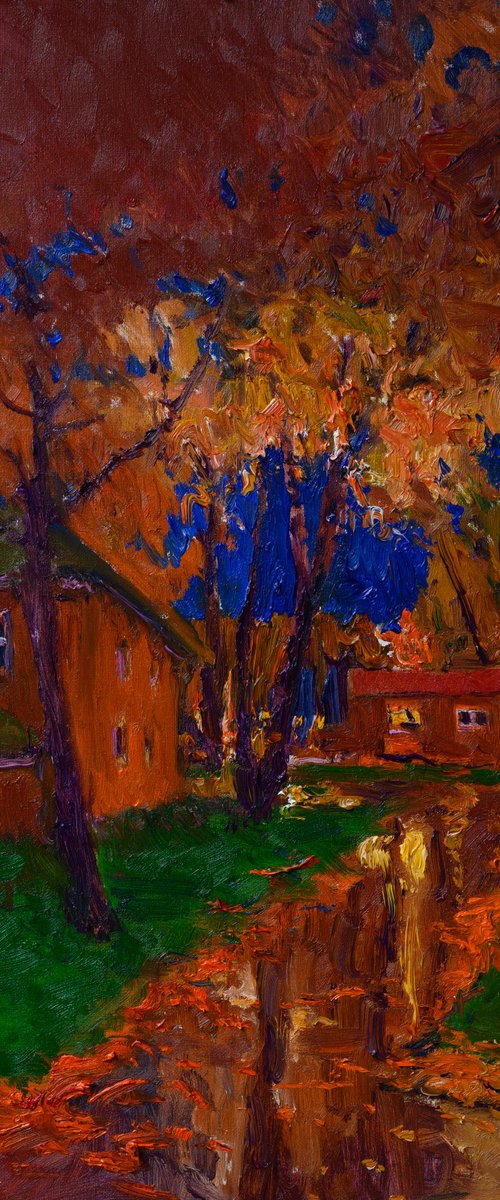 Autumn Rain. Suburbs by Suren Nersisyan