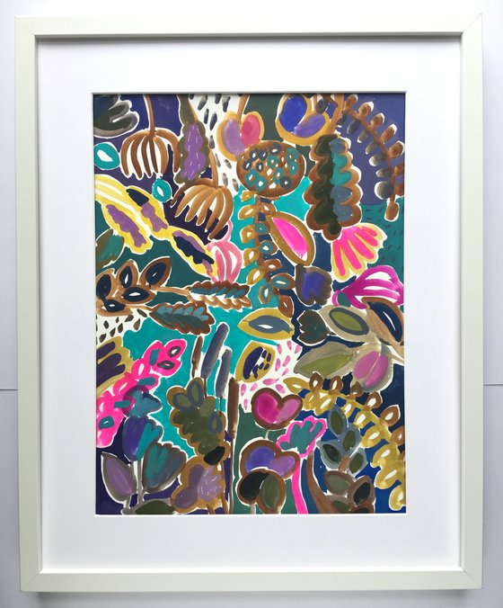 FLOWERS 8. (large framed)