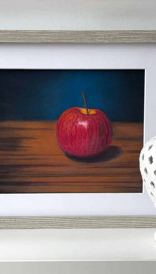 Crimson Red Apple Painting by Irsa Ervin