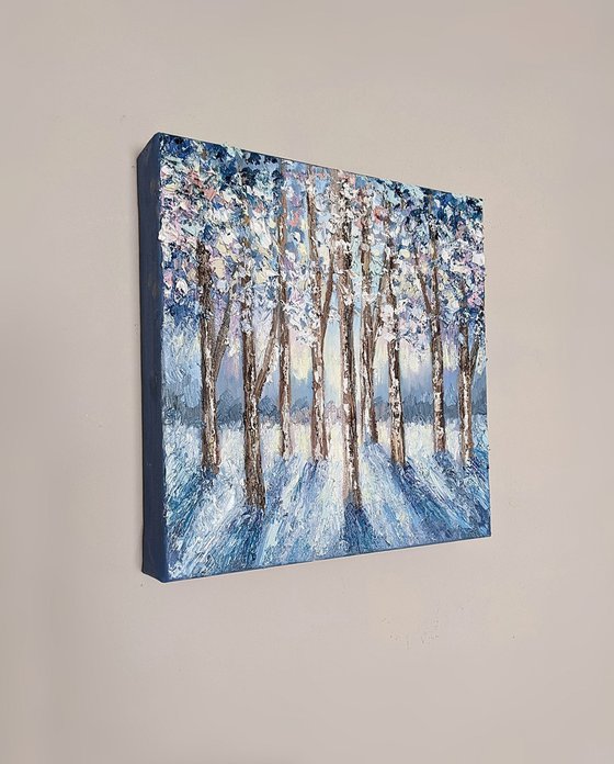 Wintery woodland