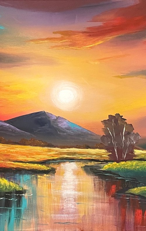 Colourful Landscape by Aisha Haider