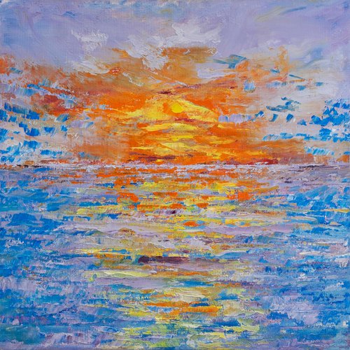 Sunset.The Marine Sunset. by Anastasia Woron